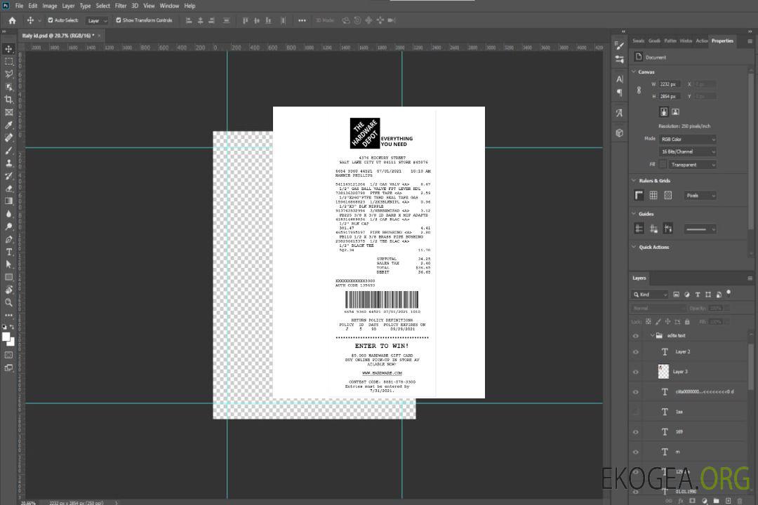 Modèle de reçu THE HARDWARE DEPOT template Modèle de reçu THE HARDWARE DEPOT template